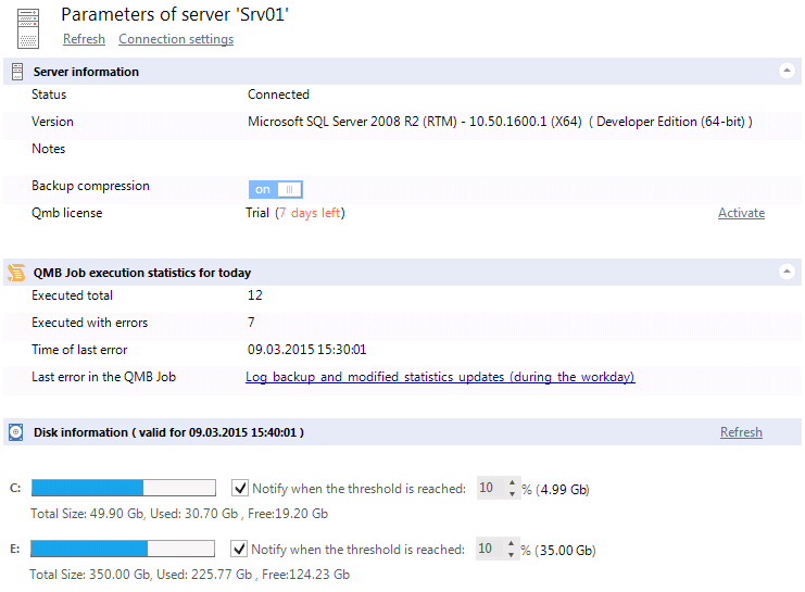 Sql server page